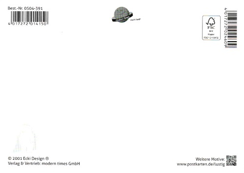 Postkarte "Was Männer wirklich meinen" (Rückseite)