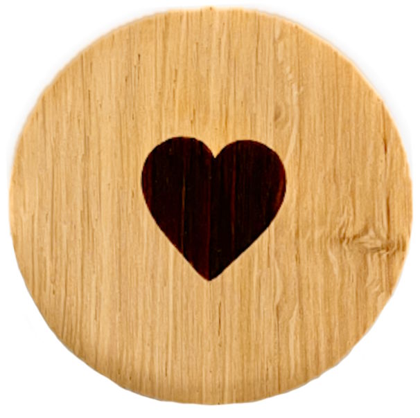 Holzmagnet "Herz"