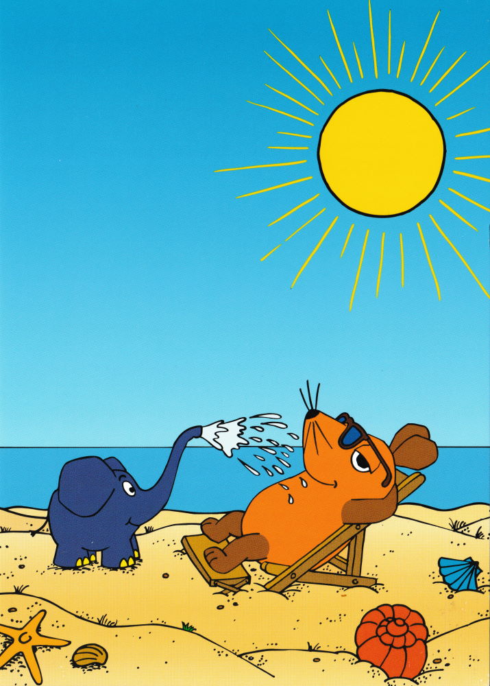 Postkarte "Sendung mit der Maus: Strand" Postkarte "Sendung mit der Maus: Strand"