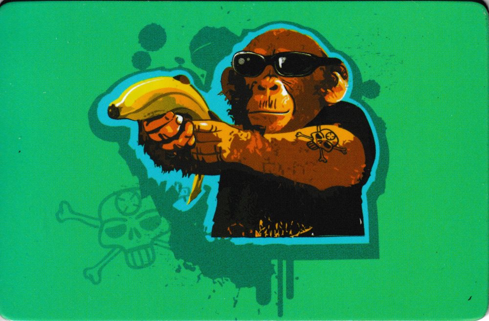 Kühlschrankmagnet "Affe mit Banane"