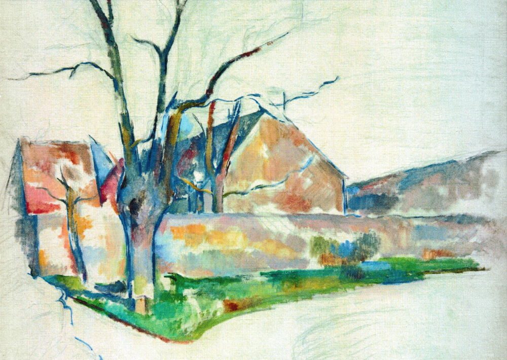 Kunstkarte Paul Cézanne "Winterlandschaft"
