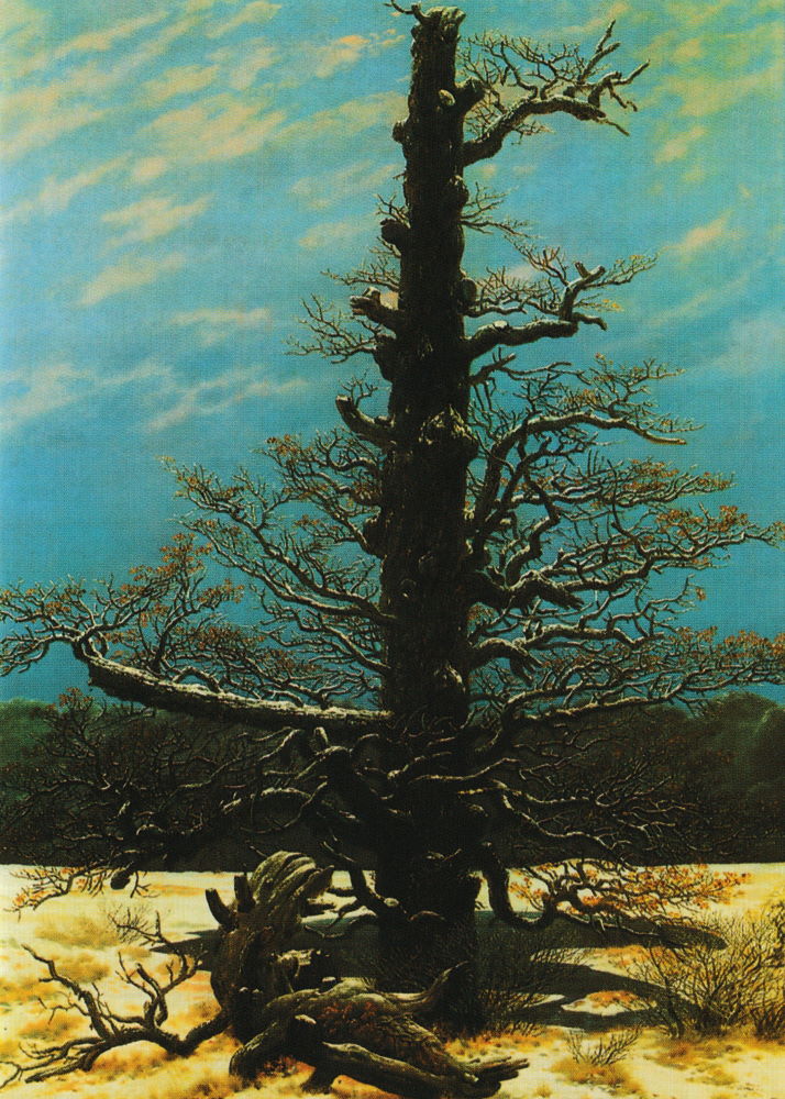 Kunstkarte Caspar David Friedrich "Eichbaum im Schnee" Kunstkarte Caspar David Friedrich "Eichbaum im Schnee"