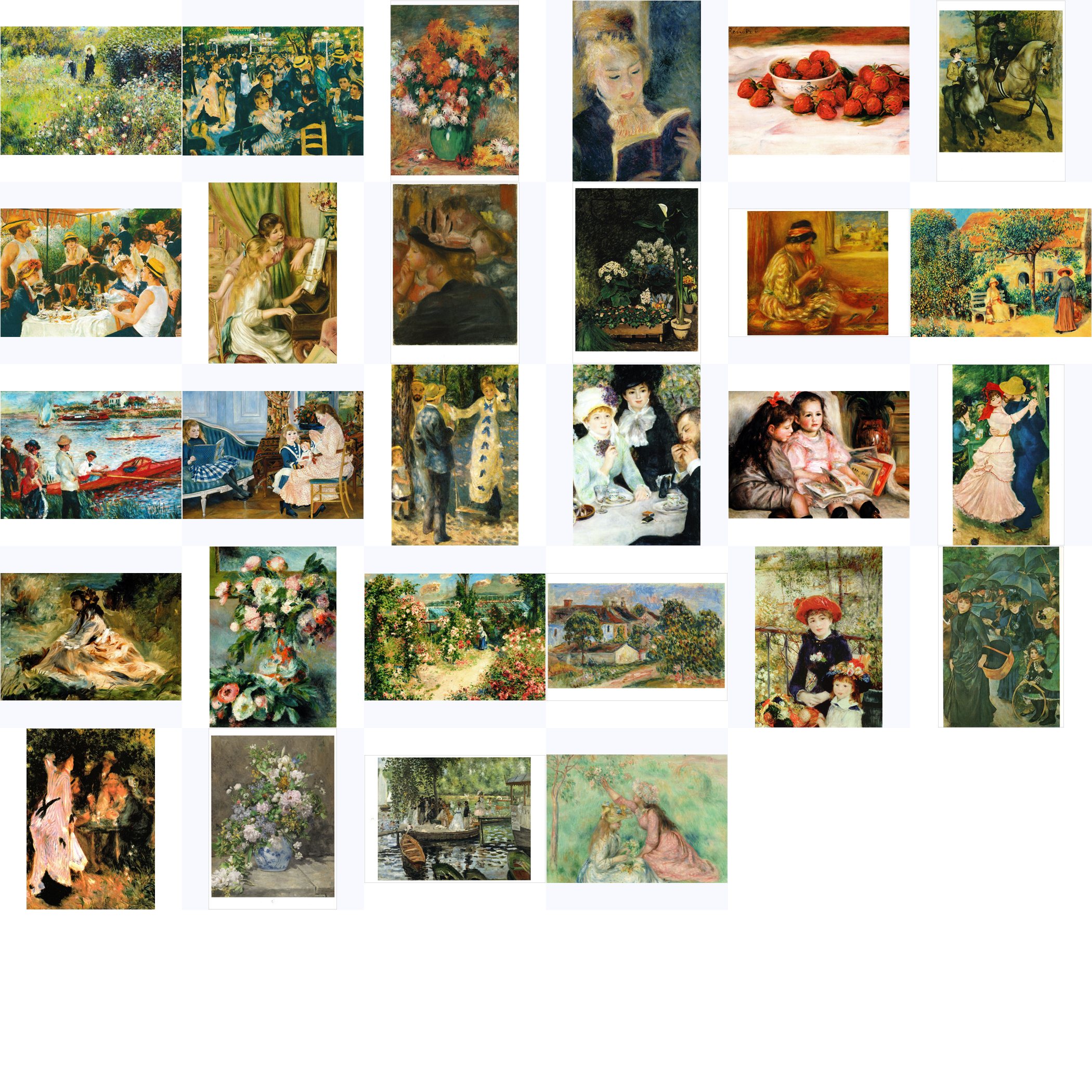 Kunstkarten-Komplett-Set Pierre Auguste Renoir