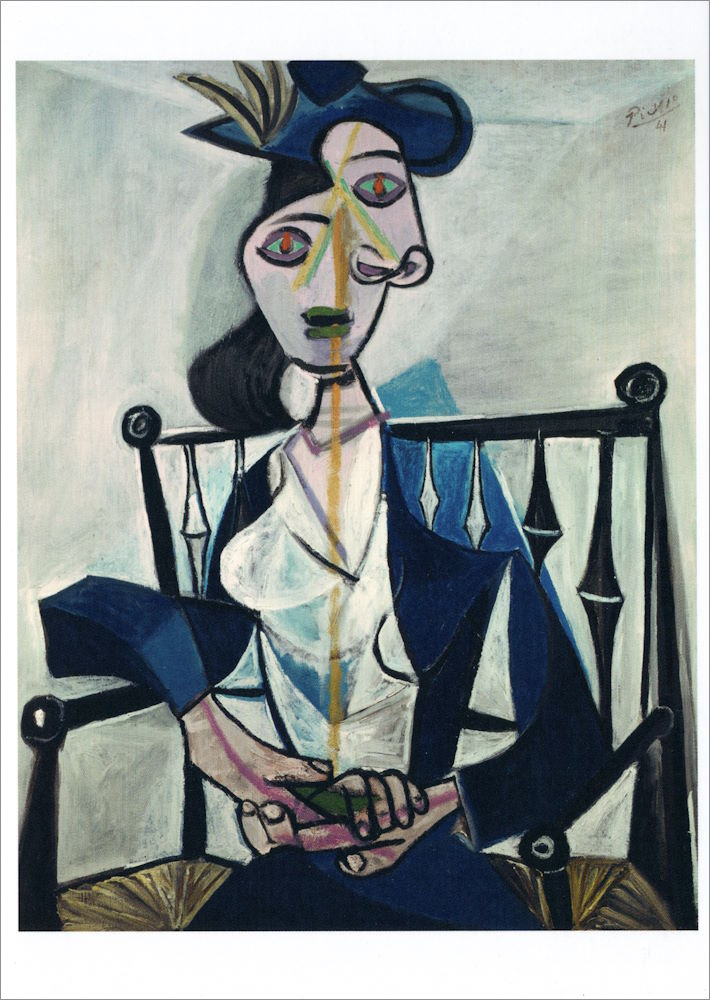 Kunstkarte Pablo Picasso "Sitzende Frau. Dora Maar" Kunstkarte Pablo Picasso "Sitzende Frau. Dora Maar"