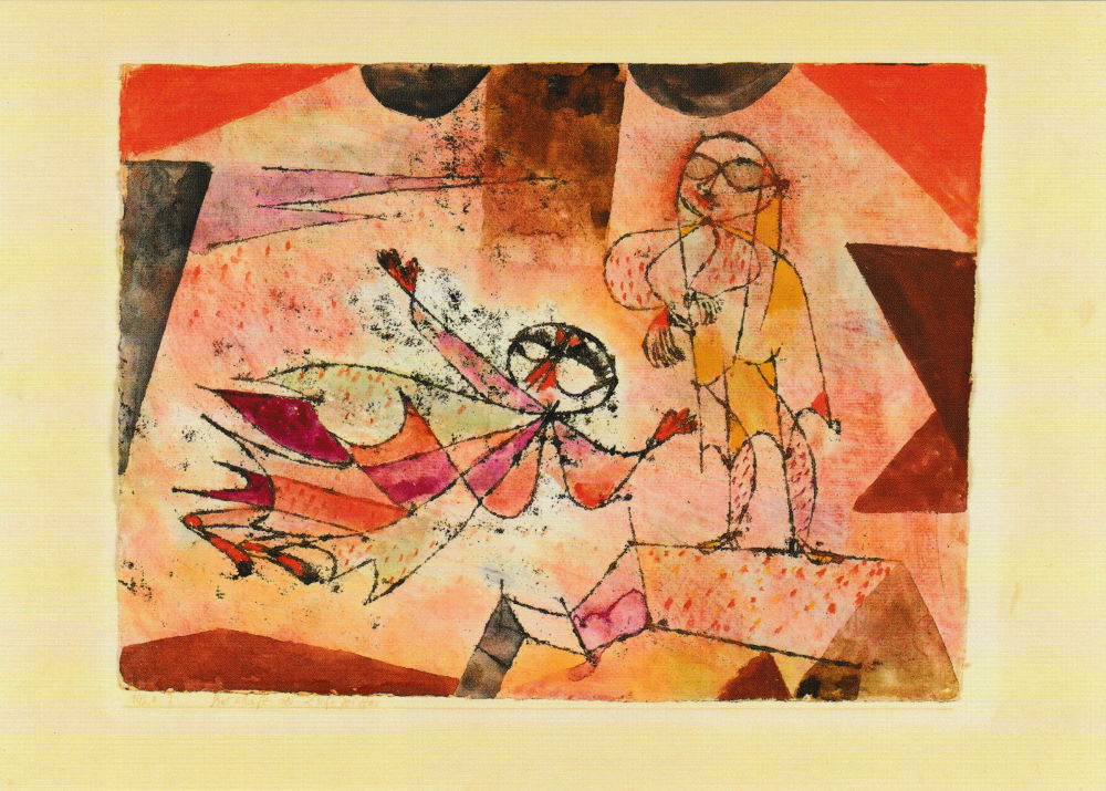 Kunstkarte Paul Klee "Botschaft des Luftgeistes" Kunstkarte Paul Klee "Botschaft des Luftgeistes"