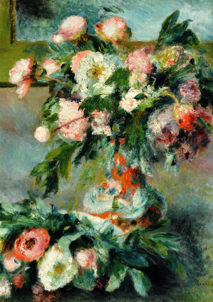 Kunstkarte Pierre Auguste Renoir "Päonien" Kunstkarte Pierre Auguste Renoir "Päonien"