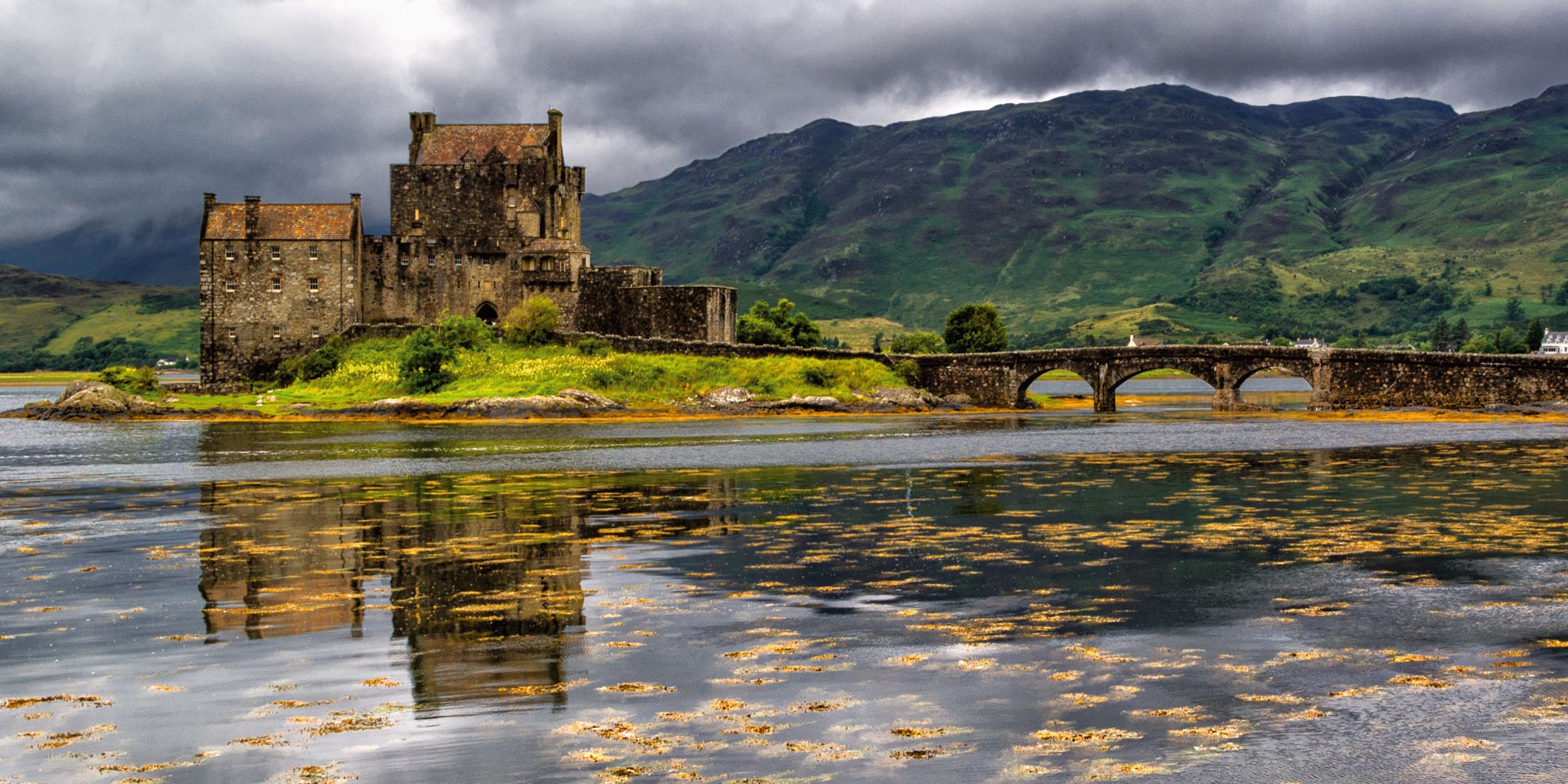 Panorama-Postkarte Faszination Erde "Eilean Donan Castle"