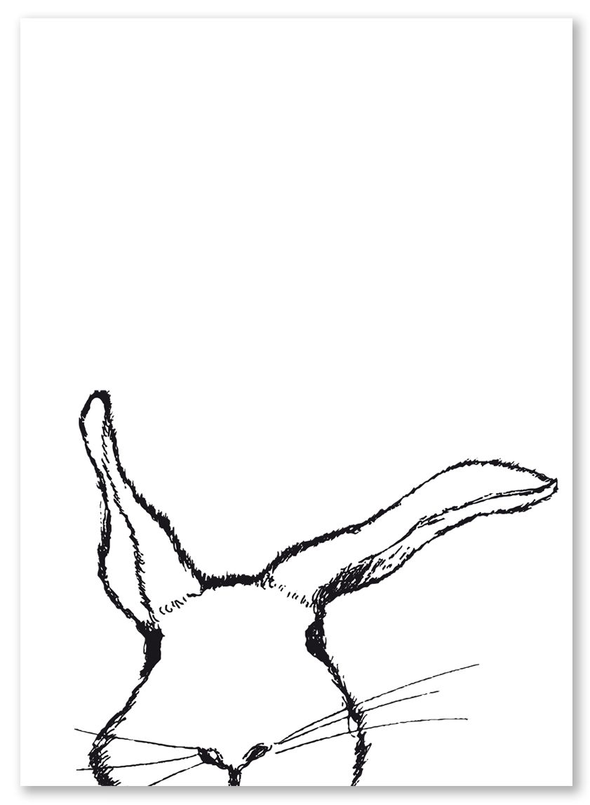 Folienmagnet "Hase"