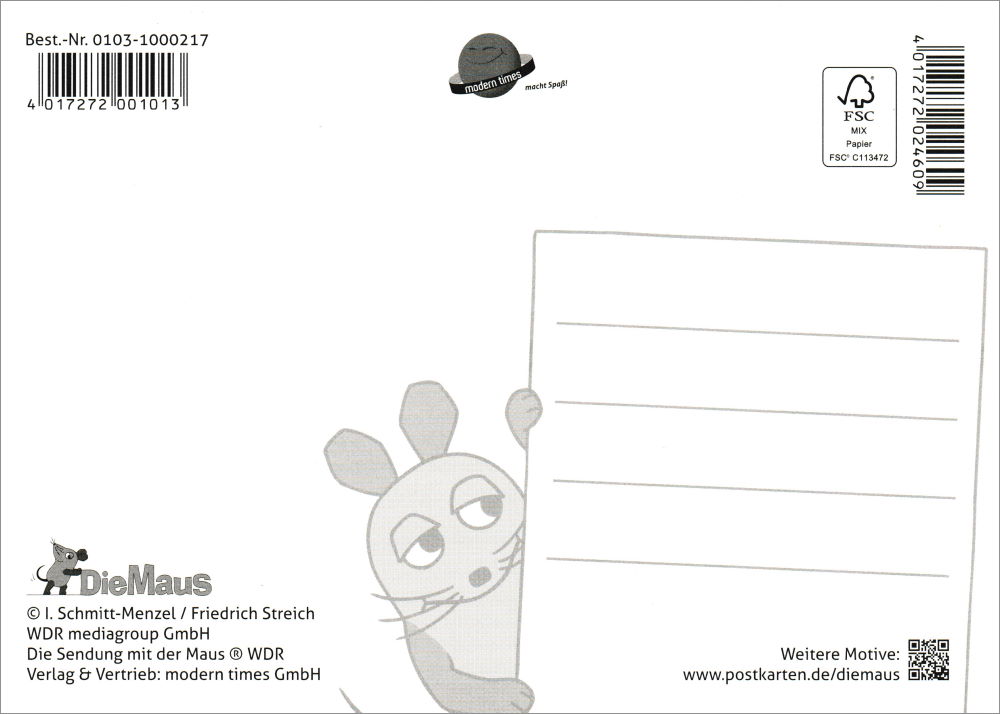 Postkarte "Sendung mit der Maus: Doktor Elefant"