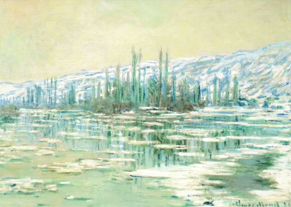 Kunstkarte Claude Monet "Eisbruch"