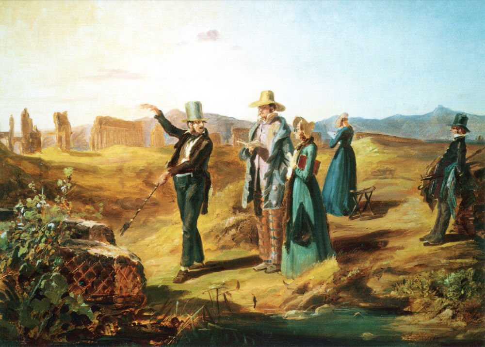 Kunstkarte Carl Spitzweg "Engländer in der Campagna" Kunstkarte Carl Spitzweg "Engländer in der Campagna"