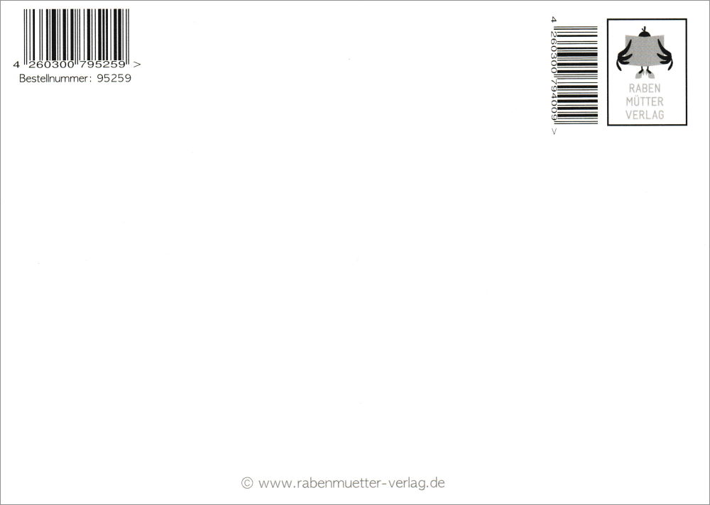 Postkarte "Sie hören von meinem Anwalt!" (Rückseite)