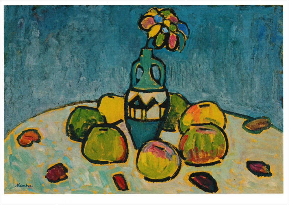 Kunstkarte Gabriele Münter "Stillleben Grau"