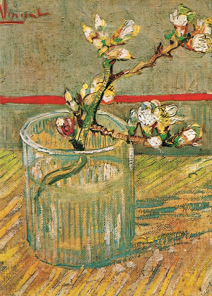Kunstkarte Vincent van Gogh "Mandelblütenzweig"