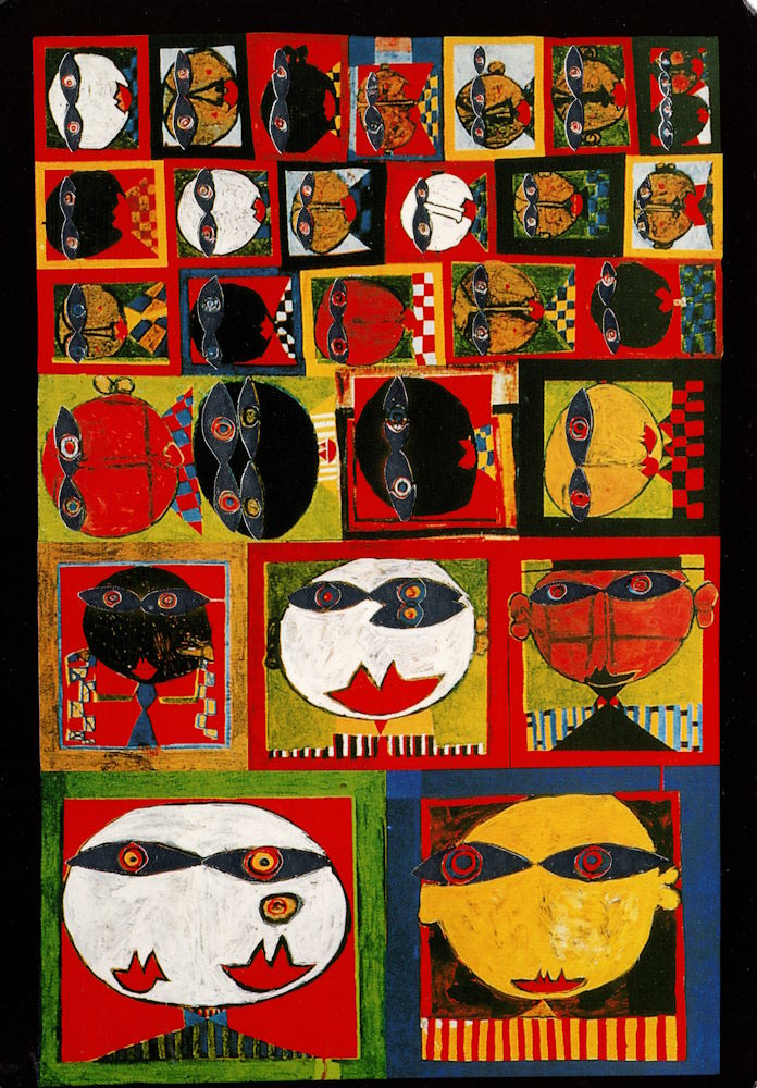 Kunstkarte Hundertwasser "We live in Paradise" Kunstkarte Hundertwasser "We live in Paradise"