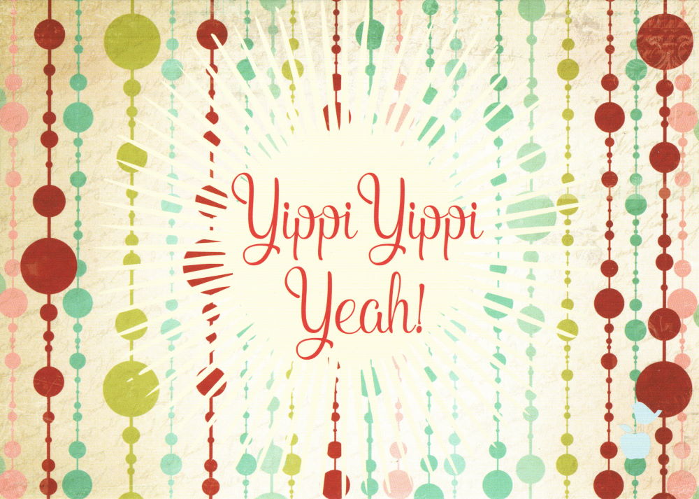 Postkarte "Yippi Yippi Yeah!"