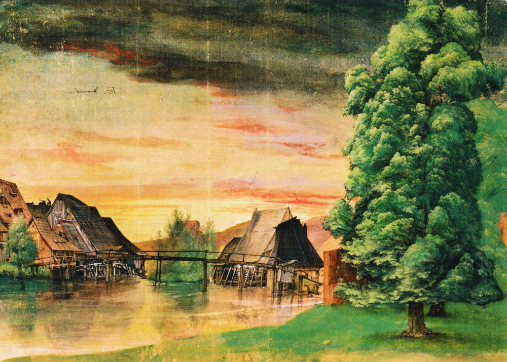 Kunstkarte Albrecht Dürer "Weidenmühle" Kunstkarte Albrecht Dürer "Weidenmühle"