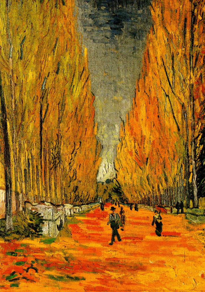 Kunstkarte Vincent van Gogh "Die Allee von Alyscamps"