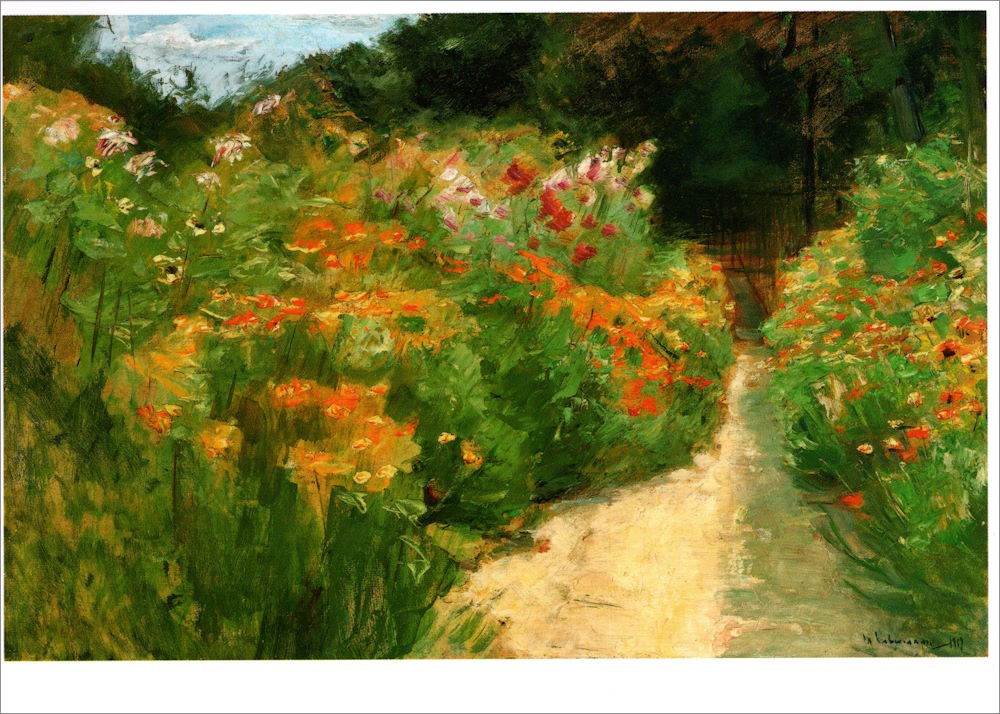 Kunstkarte Max Liebermann "Blumenstauden im Wannseegarten" Kunstkarte Max Liebermann "Blumenstauden im Wannseegarten"