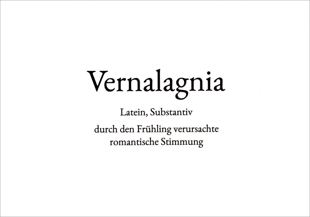 Wortschatz-Postkarte "Vernalagnia" Wortschatz-Postkarte "Vernalagnia"