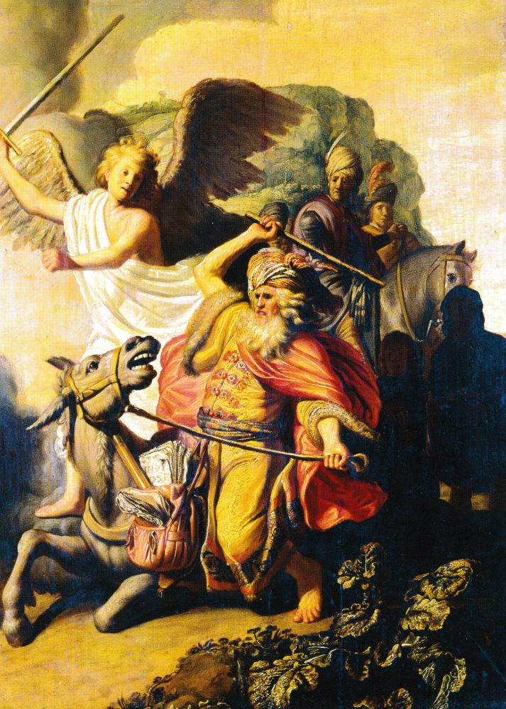 Kunstkarte Rembrandt van Rijn "Balaams Esel" Kunstkarte Rembrandt "Balaams Esel"