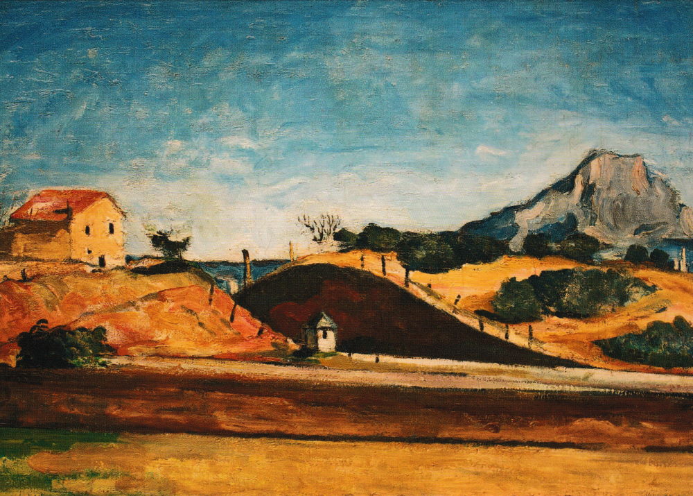 Kunstkarte Paul Cézanne "Der Bahndurchstich"