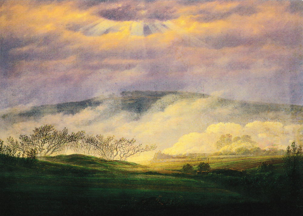 Kunstkarte Caspar David Friedrich "Nebel im Elbtal" Kunstkarte Caspar David Friedrich "Nebel im Elbtal"