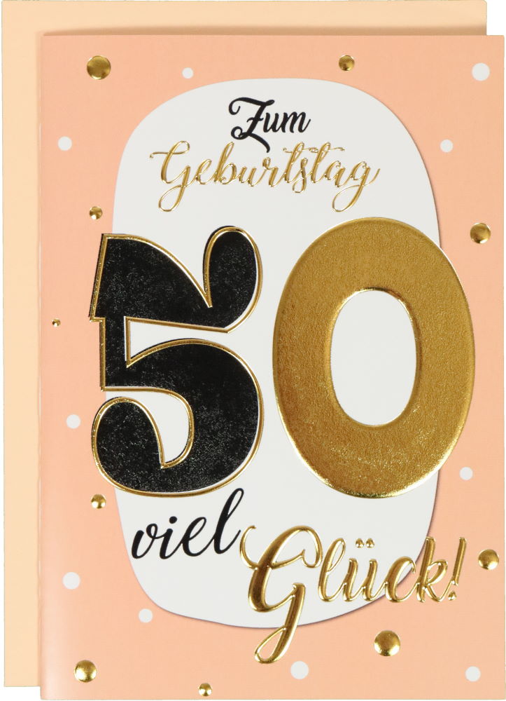 Glückwunschkarte Geburtstag: Best Age Zum 50. viel Glück!