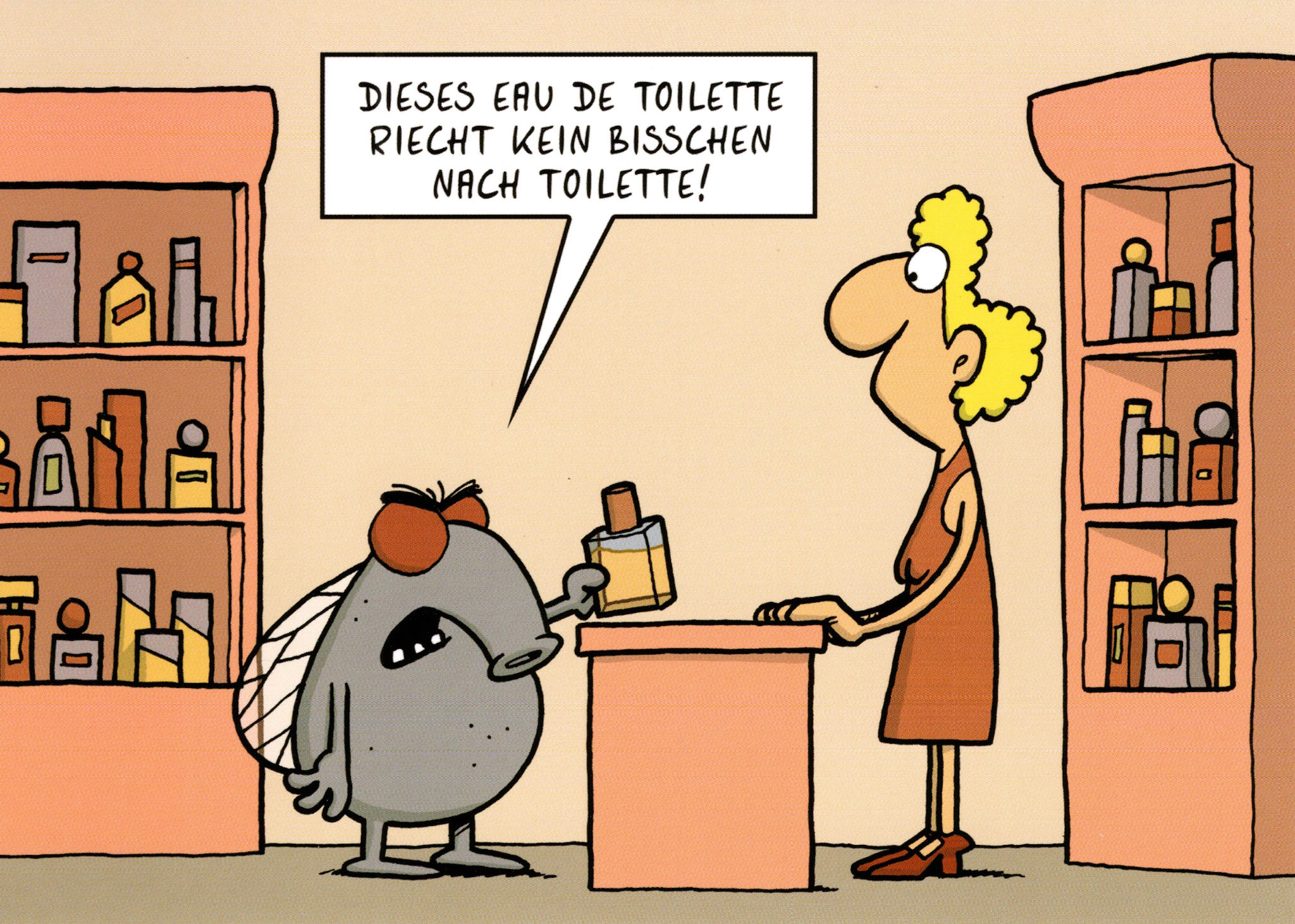 Postkarte Miguel Fernandez "Dieses Eau de Toilette riecht kein bisschen ..."