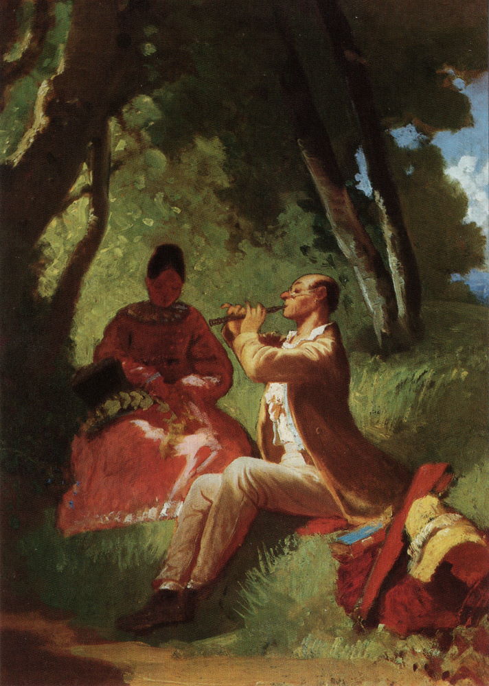 Kunstkarte Carl Spitzweg "Das Flötenkonzert" Kunstkarte Carl Spitzweg "Das Flötenkonzert"