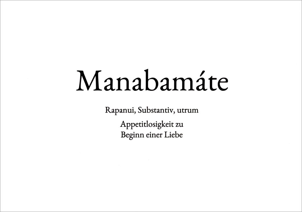 Wortschatz-Postkarte "Manabamáte" Wortschatz-Postkarte "Manabamáte"
