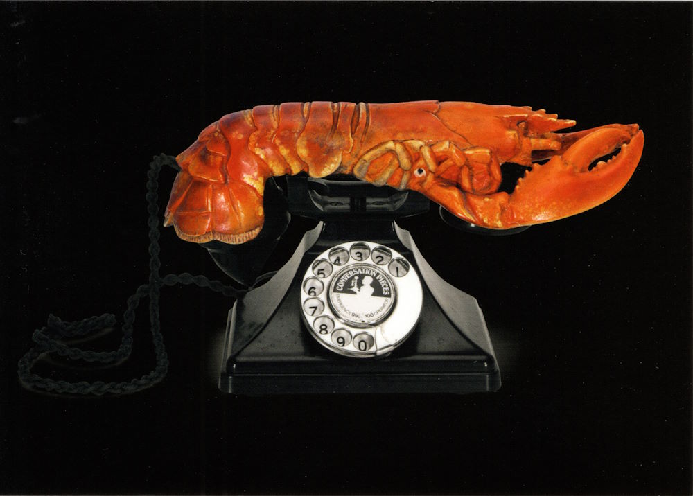 Kunstkarte Salvador Dalí "Hummer- oder aphrodisisches Telefon"