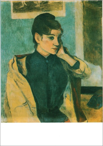 Kunstkarte Paul Gauguin "Portrait von Madeleine Bernard"
