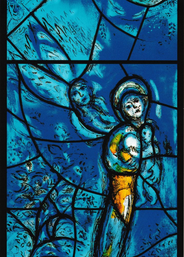 Kunstkarte Marc Chagall "Maria mit dem Kind"
