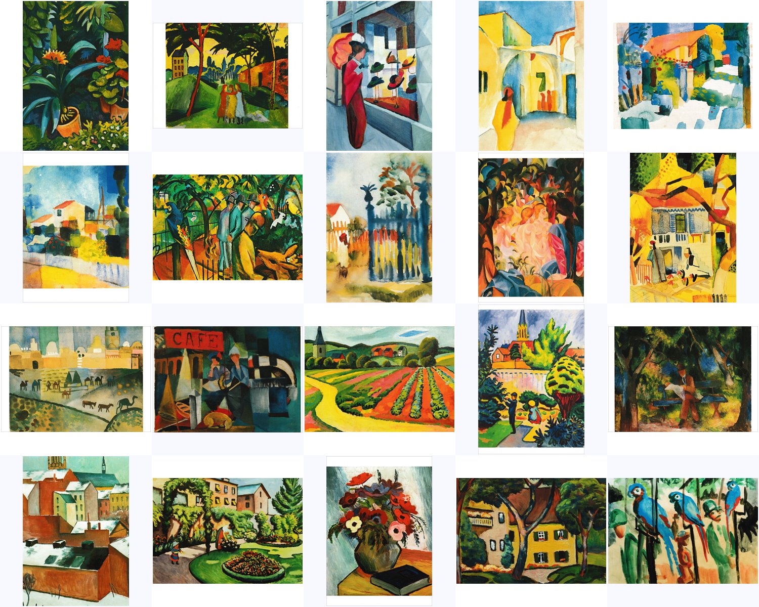 Kunstkarten-Topseller-Set August Macke Kunstkarten-Topseller-Set August Macke