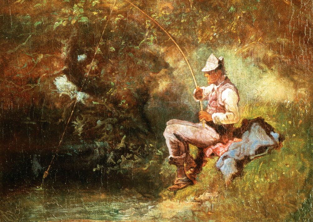 Kunstkarte Carl Spitzweg "Der Angler" Kunstkarte Carl Spitzweg "Der Angler"