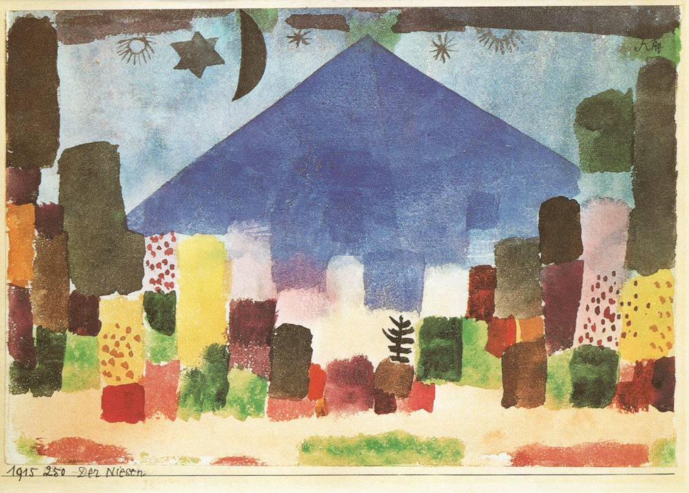 Kunstkarte Paul Klee "Der Niesen" Kunstkarte Paul Klee "Der Niesen"