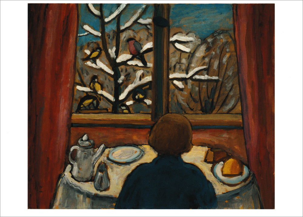 Kunstkarte Gabriele Münter "Das Frühstück der Vögel" Kunstkarte Gabriele Münter "Das Frühstück der Vögel"