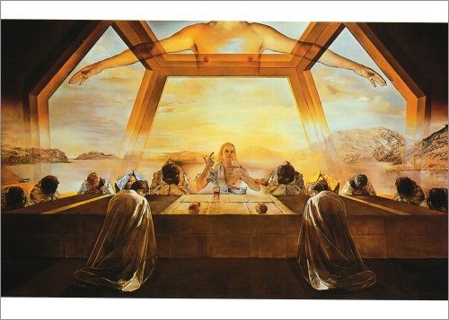 Kunstkarte Salvador Dalí "Das Sakrament des Heiligen Abendmahls"