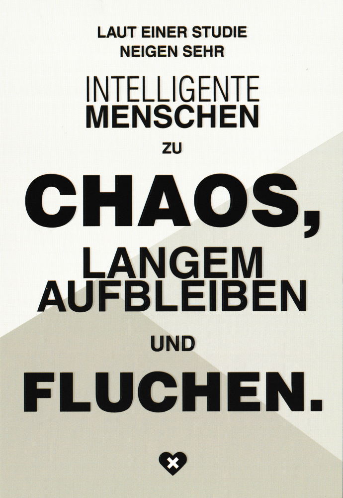 Euroformat-Postkarte "Intelligente Menschen"
