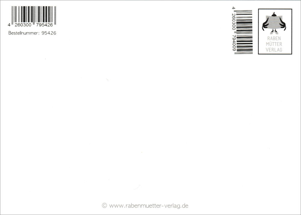 Postkarte "Ich bin nie gestresst. Es gibt nur gute und ..." (Rückseite)
