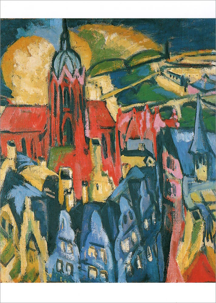 Kunstkarte Ernst Ludwig Kirchner "Frankfurt"