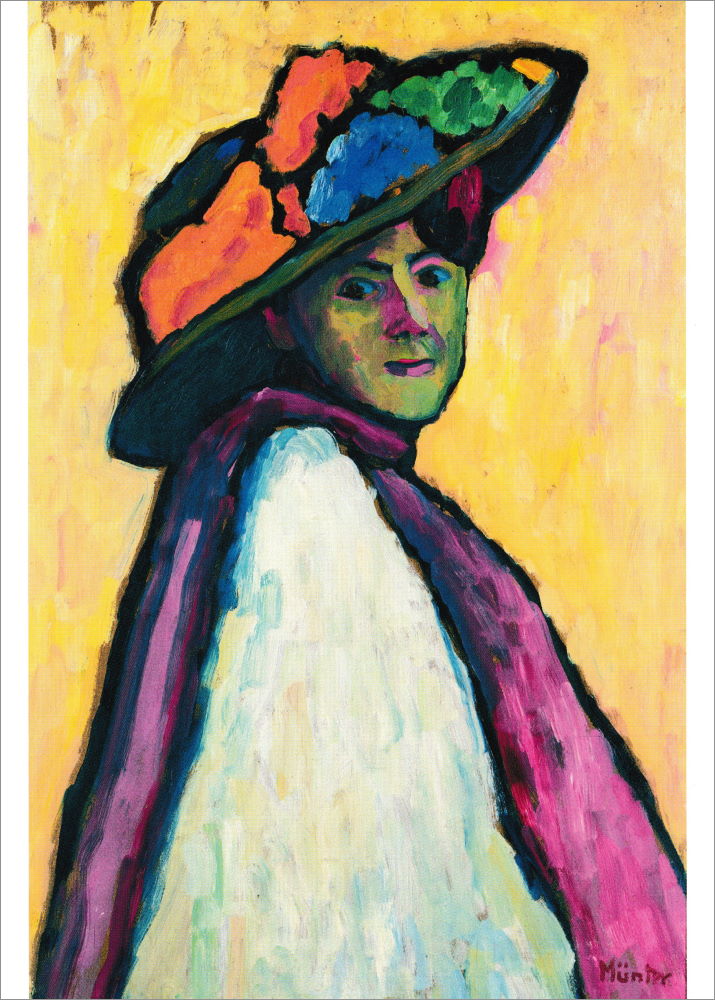 Kunstkarte Gabriele Münter "Bildnis Marianne von Werefkin"