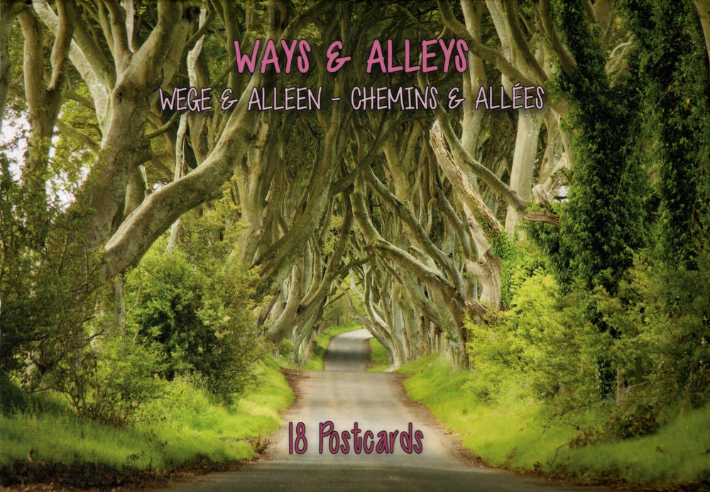 Postkartenbuch "Wege & Alleen * Ways & Alleys" mit 18 besinnlichen Postkarten
