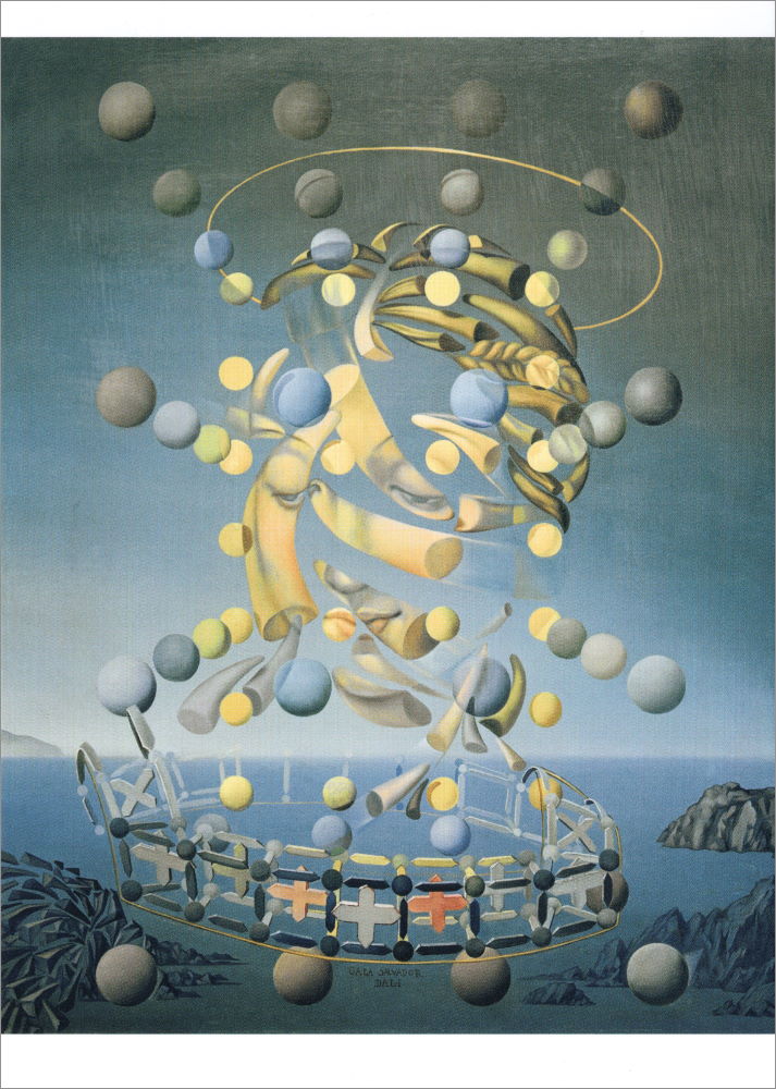 Kunstkarte Salvador Dalí "Höchstgeschwindigkeit von Raffael's Madonna"