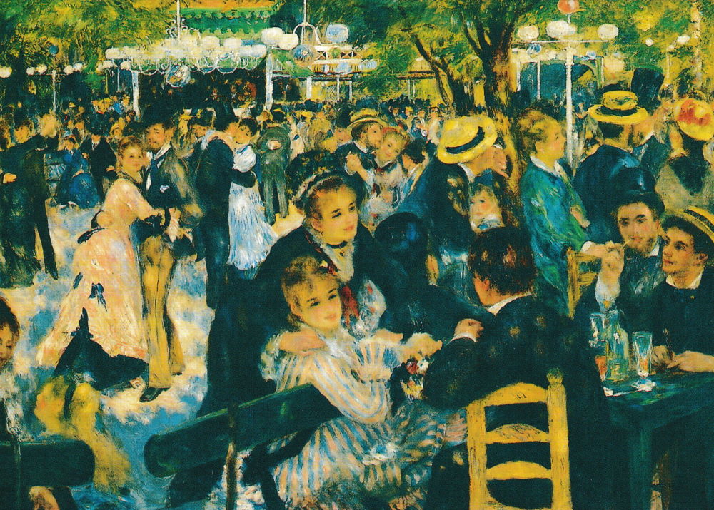 Kunstkarte Pierre Auguste Renoir "Bal du Moulin de la Galette"