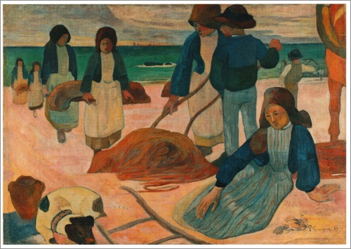 Kunstkarte Paul Gauguin "Bretonische Tangsammlerinnen"