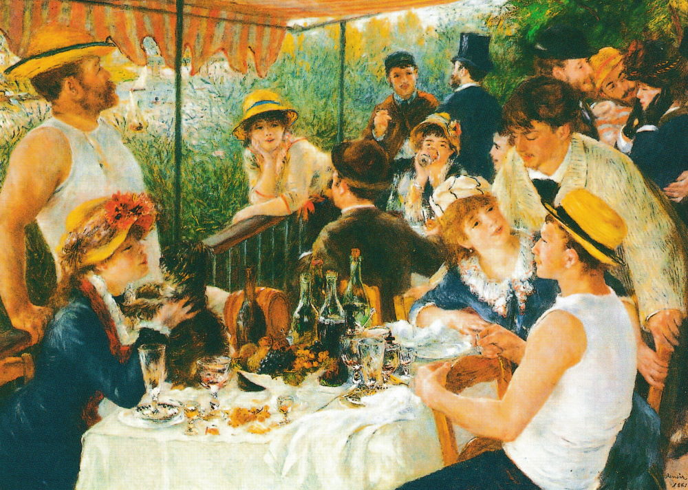 Kunstkarte Pierre Auguste Renoir "Das Frühstück der Ruderer"