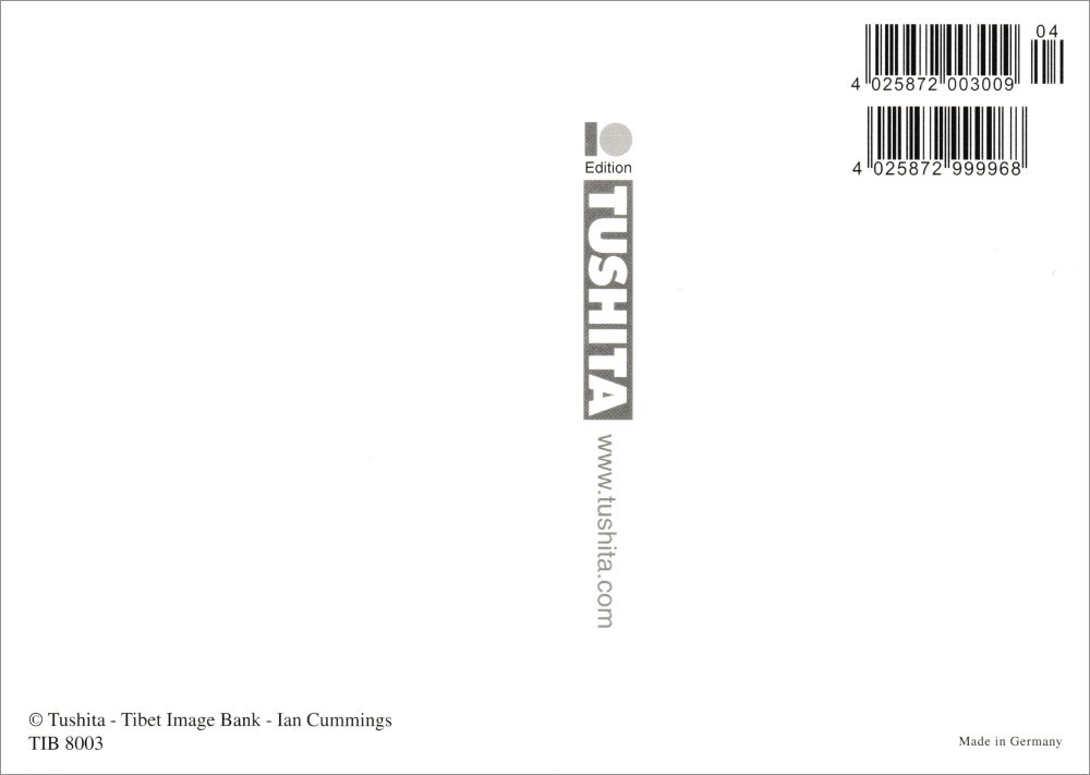 Postkarte "Dein Geist ist der Schöpfer dieser Welt. (Buddha)" (Rückseite)