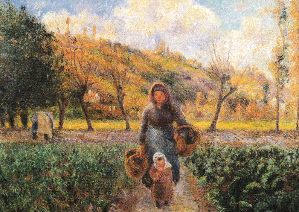 Kunstkarte Camille Pissarro "Im Gemüsegarten" Kunstkarte Camille Pissarro "Im Gemüsegarten"